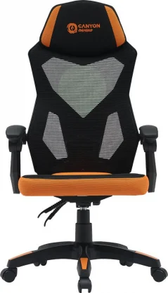 Kompiuteriniai baldai Canyon Gaming chair Wave MCH02 Mesh Black Orange