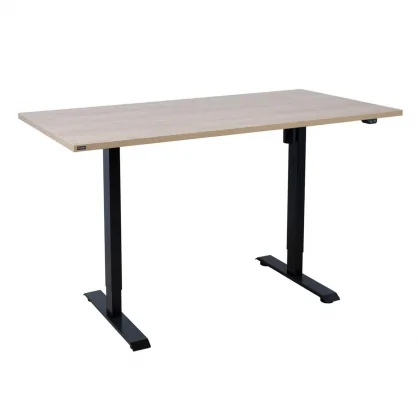 Kompiuteriniai baldai Evelekt Desk ERGO with 1 motor 160x80cm, hickory/ black