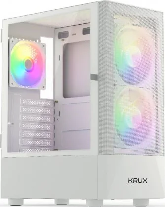 Kompiuterio korpusas Krux Vako RGB White
