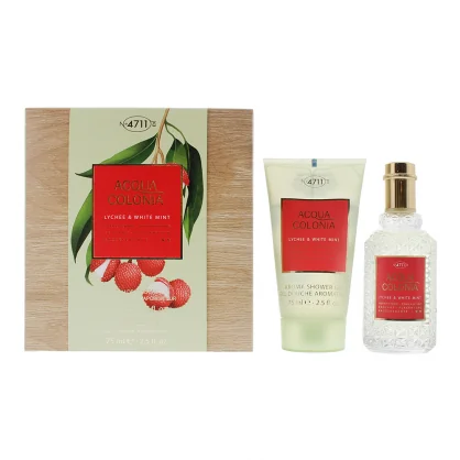 Kvepalų rinkinys 4711 Acqua Colonia Lychee & White Mint Set EDC 50ml/ Shower Gel 75ml