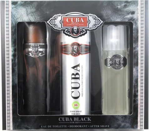 Kvepalų rinkinys Cuba Black 100 ml dovanų rinkinys