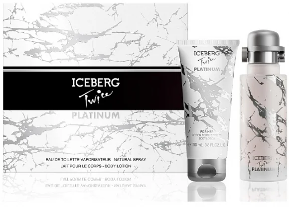 Kvepalų rinkinys Iceberg Twice Platinum EDT 125ml + Lotion 125ml