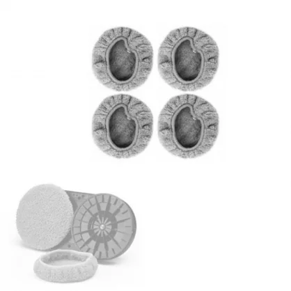 Langų valymo robotas Riff Spare round microfibre cloth for window robots 4pcs