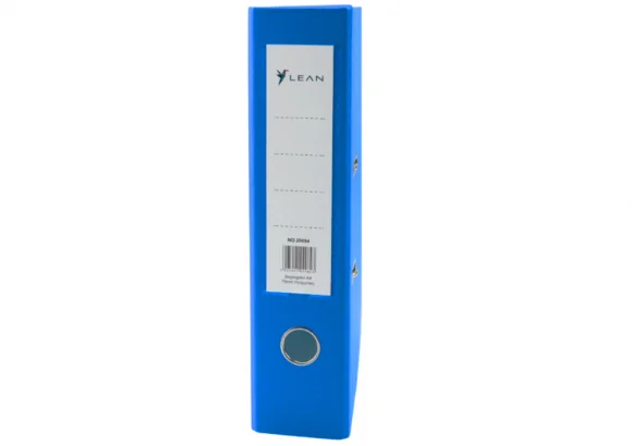 LEAN A4/ 75mm Document Binder Fitting Lever Mechanism Blue
