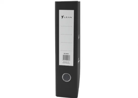 LEAN Document Binder A4/ 75mm Fitting Lever Mechanism Black
