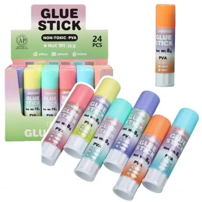 LEAN Glue Stick School Office Pastel 8g