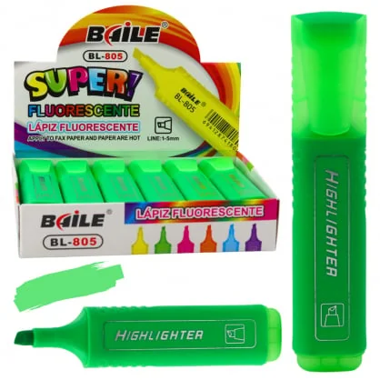 LEAN Highlighter Marker For Notes School Office Neon Intense Green