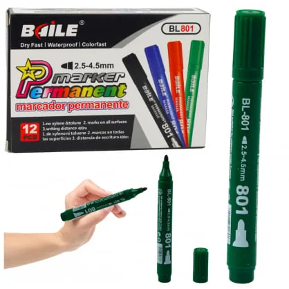 LEAN Permanent Marker Waterproof Green 2.5-4.5 mm