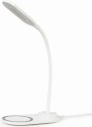 Lempa Gembird TA-WPC10-LED-01-W 10W Wireless charger white