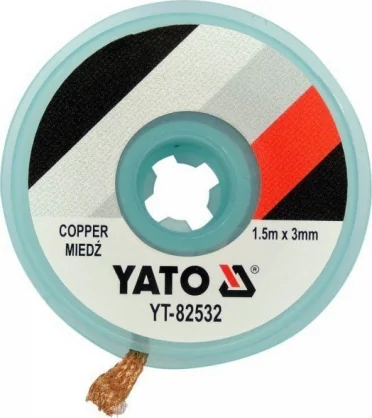 Lituoklis Yato Yato Taśma rozlutownicza 3,0mm x 1,5m
