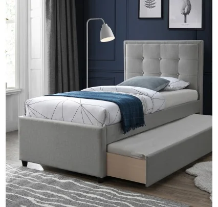 Lova Evelekt Bed OSWALDO 90x200cm, platinum grey
