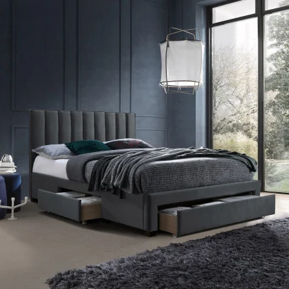 Lova Evelekt GRACE 160x200cm Dark Grey