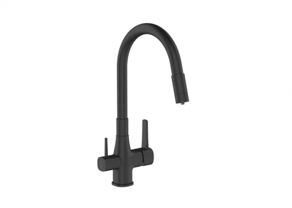 Maišytuvas INVENA MIXER KITCHEN GLAMOUR WITH FILTER BLACK