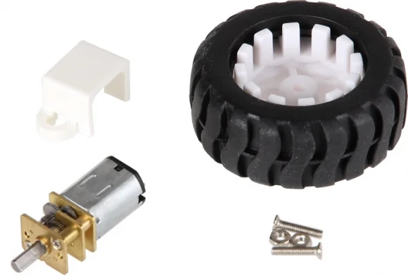 Mikrovaldiklis Joy-IT Mini Metal Gear motor including the wheel