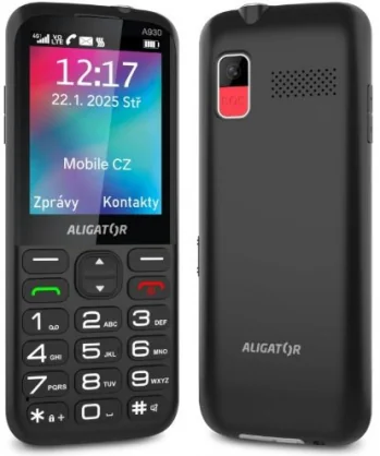 Mobilusis telefonas ALIGATOR A930 GPS Black