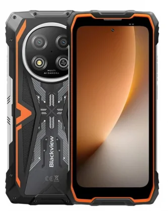 Mobilusis telefonas Blackview Rock 2 8/ 256GB Black/ Orange