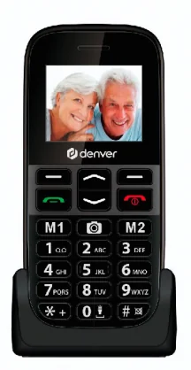 Mobilusis telefonas Denver BAS-18500MNB Juodas