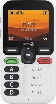 Mobilusis telefonas Doro Leva X10 Black/ White