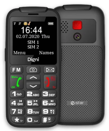 Mobilusis telefonas eSTAR Digni Talk Black