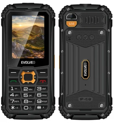 Mobilusis telefonas Evolveo StrongPhone Q1 Black/ Orange