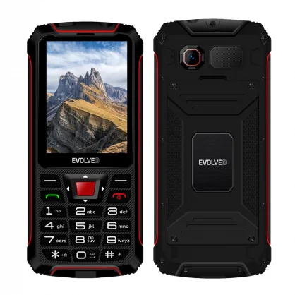 Mobilusis telefonas Evolveo StrongPhone W4 Black/ Red
