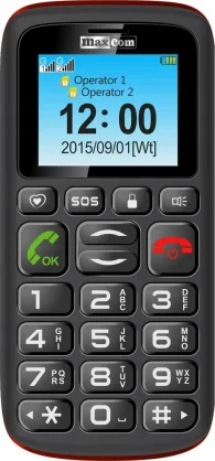 Mobilusis telefonas Maxcom MM 428 L Black/ Red