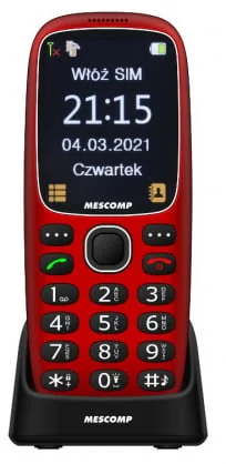 Mobilusis telefonas MesMed MT-166 Edgar Elegant 4G Red