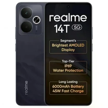Mobilusis telefonas Realme 14T 5G 8/ 256GB Obsidian Black