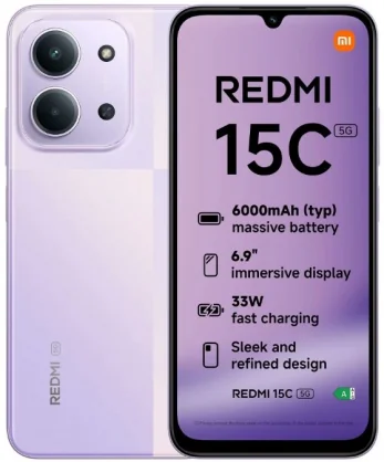 Mobilusis telefonas Xiaomi Redmi 15C 5G 4/ 256GB Dusk Purple