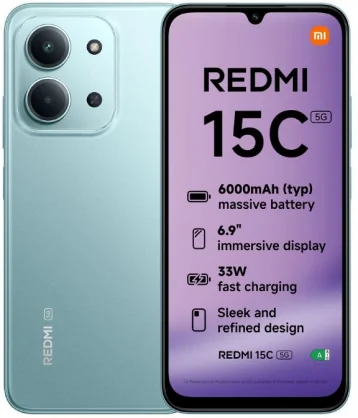Mobilusis telefonas Xiaomi Redmi 15C 5G 4/ 256GB Mint Green