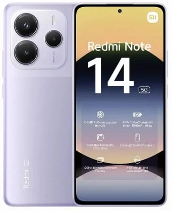 Mobilusis telefonas Xiaomi Redmi Note 14 5G 6/ 128GB Lavender Purple