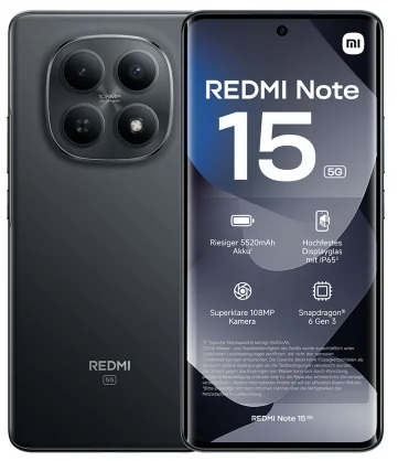 Mobilusis telefonas Xiaomi Redmi Note 15 5G 6/ 128GB Black