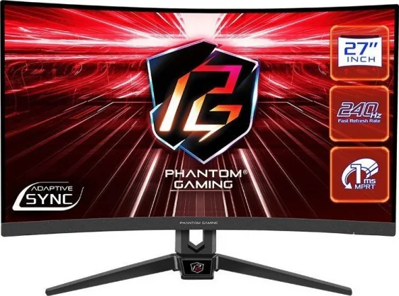 Monitorius Asrock PG27F15RS1A 27" VA 16:9 lenktas