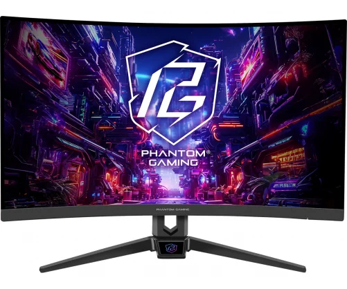 Monitorius Asrock Phantom Gaming PG27FRS1A 27" VA 16:9 Curved