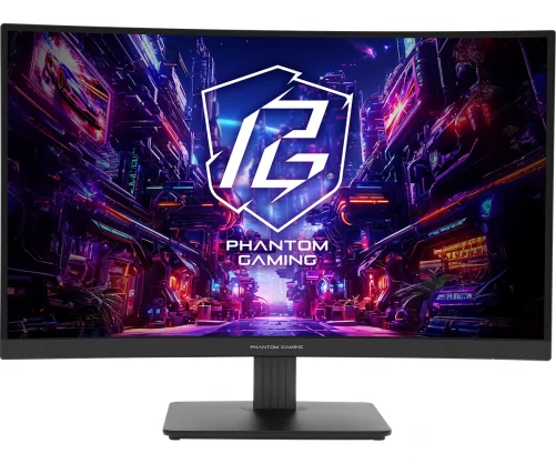 Monitorius Asrock Phantom Gaming PG27QRT1B 27" VA 16:9 Curved