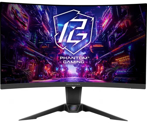 Monitorius Asrock Phantom Gaming PG27QRT2A 27" VA 16:9 Curved
