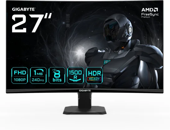 Monitorius Gigabyte GS27FC2 EK 27" VA 16:10 Curved