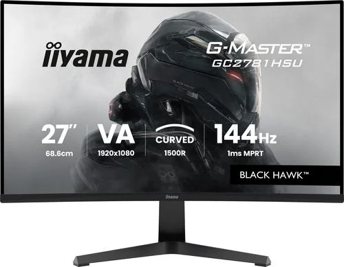 Monitorius Iiyama G-MASTER GC2781HSU-B1 27" VA 16:9 Curved