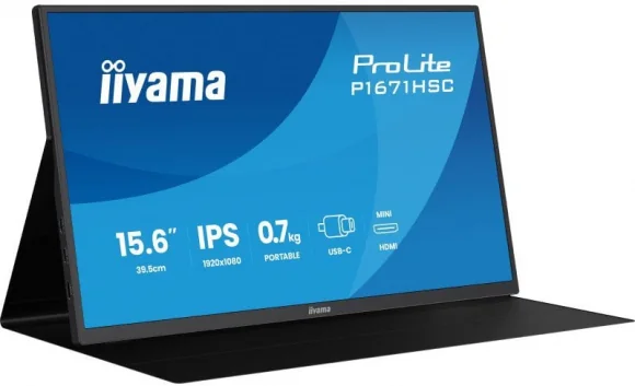 Monitorius Iiyama ProLite P1671HSC-B1 15.6" IPS 16:9