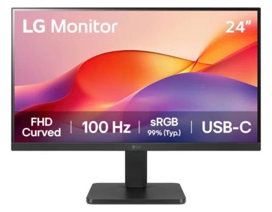Monitorius LG 24U421A-B 24" VA FHD Curved 100Hz 5ms 16:9