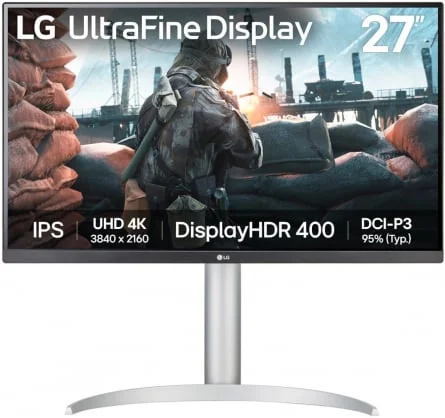 Monitorius LG 27UP650K-W 27" IPS 16:9 Silver