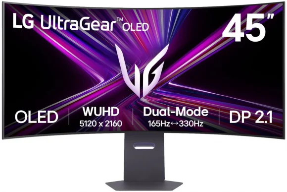 Monitorius LG UltraGear 45GX950A-B 44.5" OLED 21:9 Curved