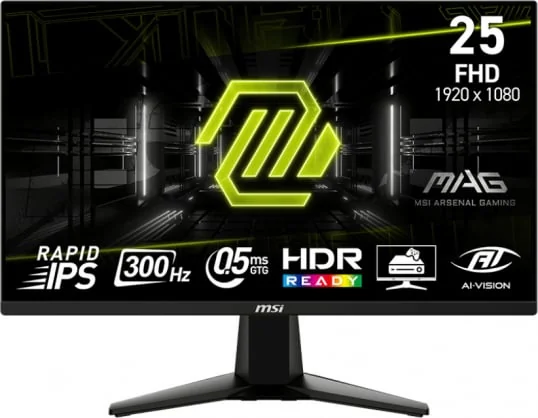 Monitorius MSI MAG 255PXF 24,5" IPS FHD 300Hz 0,5ms 16:9