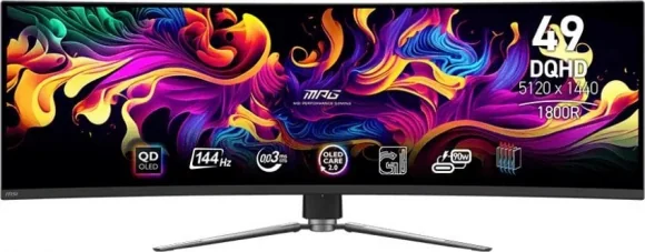 Monitorius MSI MPG 491CQP QD-OLED 49" 32:9 Curved