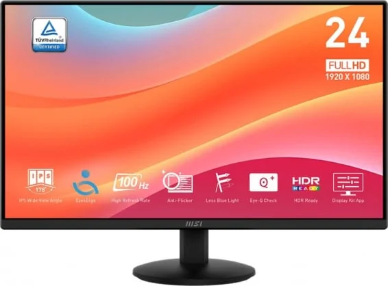 Monitorius MSI PRO MP242L 24" IPS FHD 100Hz 1ms 16:9 Black
