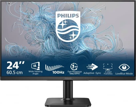 Monitorius Philips 24E2N1100LB 23.8" VA 100Hz FHD 16:9
