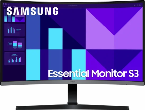Monitorius Samsung Essential Monitor S3 LS27D396GAUXEN 27" VA 16:9 Curved