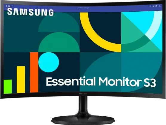 Monitorius Samsung Essential S3 LS24D364GAUXEN 24" VA 16:9 Curved