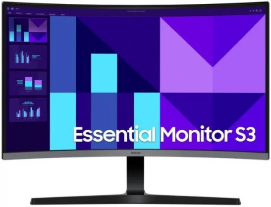 Monitorius Samsung Essential S3 LS27D392GAUXEN 27" VA 16:9 Curved