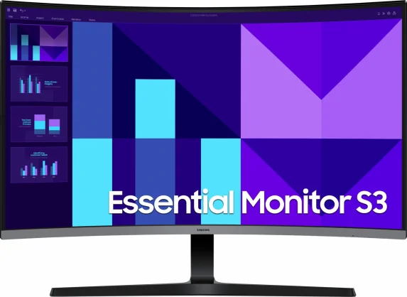 Monitorius Samsung Essential S3 LS32D396GAUXEN 32" VA 16:9 Curved